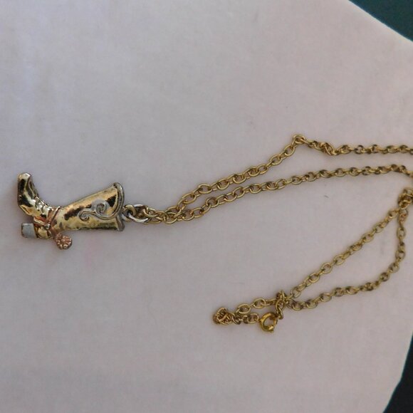 Ladies Cowboy Boot Necklace - Picture 3 of 3
